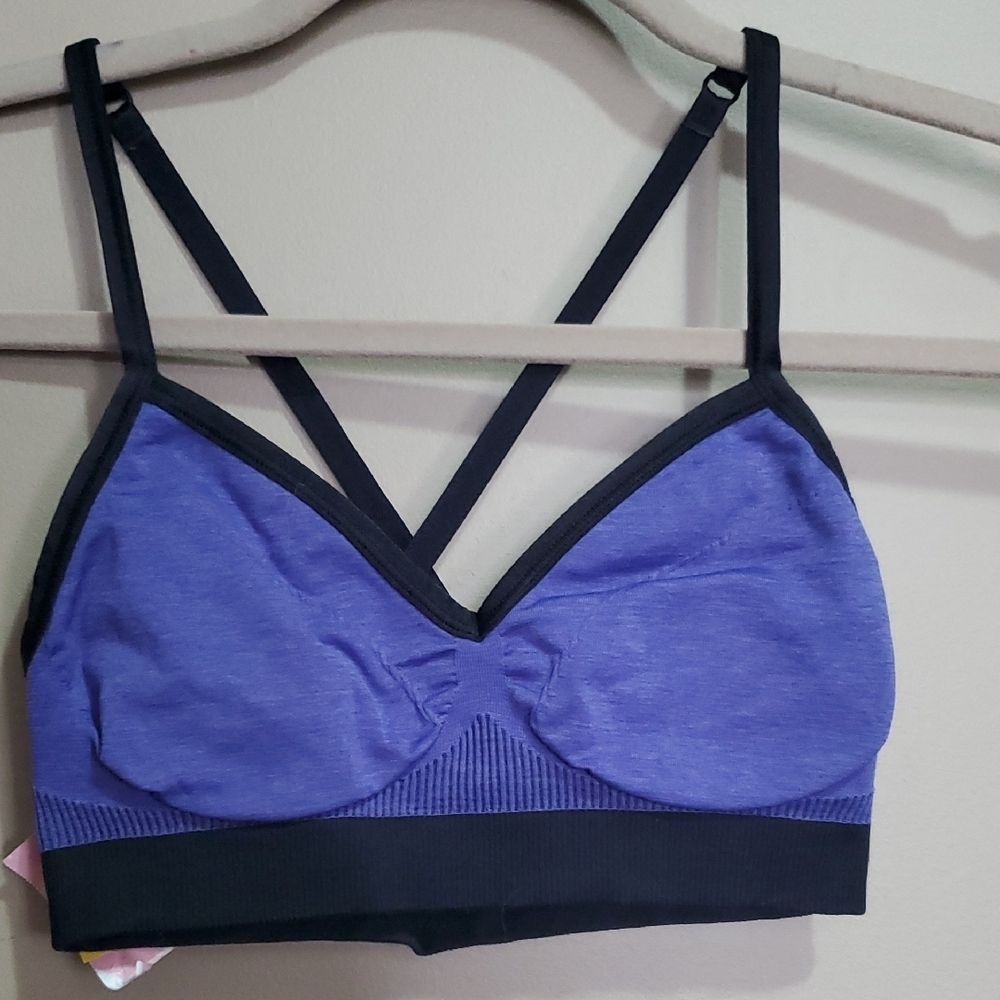 Lululemon Purple and Black Women's Bralette Size 2